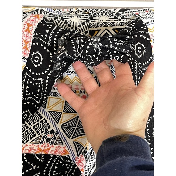 Xhilaration Shorts Womens Sz XS Colorful Boho Front Tie Airy Elastic Waist - Picture 2 of 7